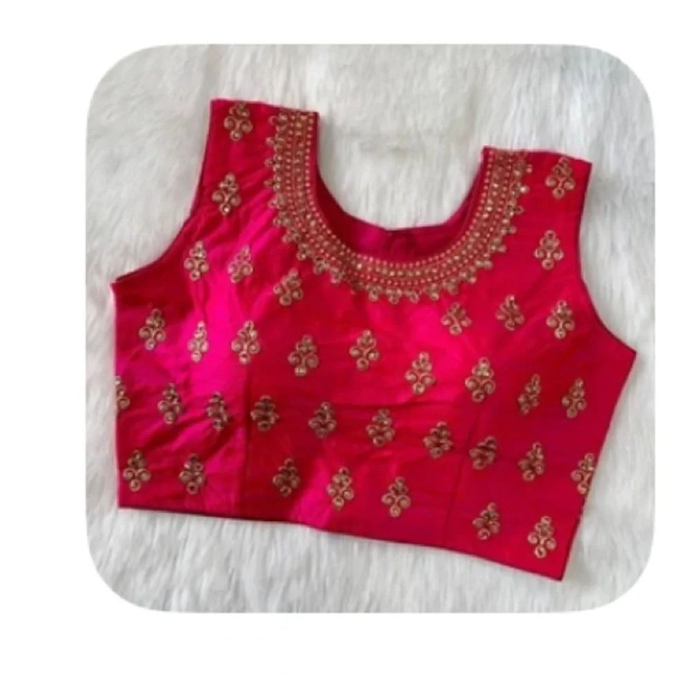 Pink Embroidered Blouse - Picture 2 of 6